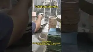 Vitrified diamond grinding wheel production proces