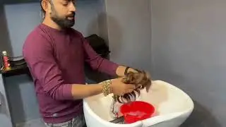 Taping system hair patch washing method at home🏠