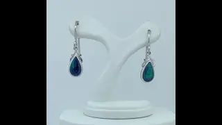 Opal Diamond Factory | Gold Solid Black Opal Earrings