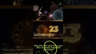 Best wishes for a happy and successful New Year | 1min New Year countdown with beautiful thoughts