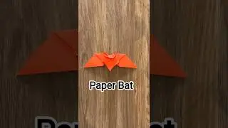 Paper Bat 🦇 Easy Origami Flying Bat | DIY Paper Craft Tutorial #shorts #ytshorts #viral #viralshort