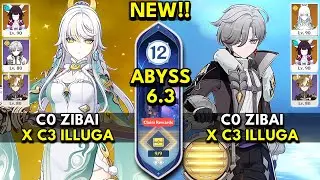 C0 Zibai x C3 Illuga | Spiral Abyss 6.3 Floor 12 | Genshin Impact 6.3