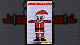 🎅 How to Draw Santa Claus from Letter 