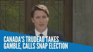 Canada's Trudeau takes gamble, calls snap election