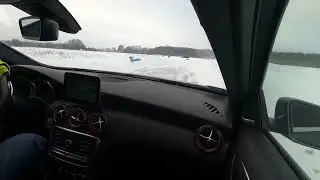 Mercedes-Benz AMG A 45 on snow Ułęż Driveart