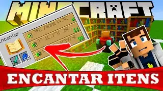 COMO ENCANTAR ITENS no MINECRAFT #SHORTS