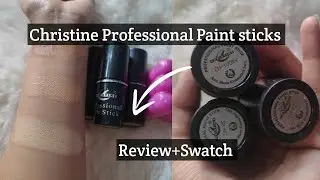 Christine Professional Paint sticks review+Swatch (Base banany Ka tariqa)