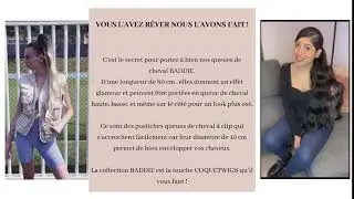 postiche queue de cheval Connie 3 collection baddie