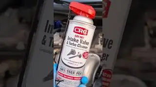 Intake valve cleaning with CRC intake valve cleaner #shorts