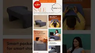 Upgrade Your WFH Setup in 10 Seconds 🚀. #workfromhome #lapdesk #orthopedic #memoryfoam #posture