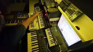 Monotonland   Touch the sky  ambient live performance with Keystep & Microkorg