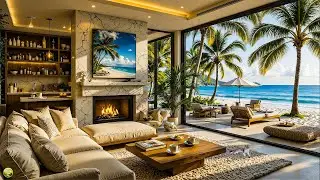 Let the Ocean in Your Mind with Gentle Jazz | Smooth Bossa Nova Piano & Wave Sounds for Study, Relax