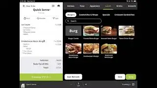 Menu: Items, Modifiers, Notes, Seats, Order Settings