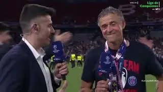 Luis Enrique Post Partido Psg vs Inter Tras Ganar La Champions League y el Triplete por Segunda Vez