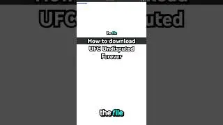 How to download UFC Undisputed Forever