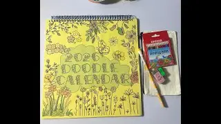 2026 Doodle Calendar Printzonn - hand-drawn doodle coloring calendar! ✨📅
