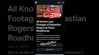 @TheMOBCrew1 sells footage of missing teen #SebastianRogers and other public cases. #TrueCrime