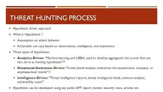 Threat Hunting Methodology  - Part 1