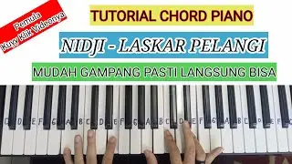 TUTORIAL CHORD PIANO I NIDJI - LASKAR PELANGI I Pemula Pasti Langsung Bisa
