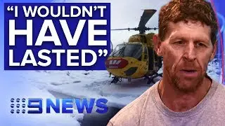 Hiker stranded for 10 days in snowy Tasmanian wilderness thanks rescuers | Nine News Australia