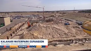 Kalahari Waterpark Expansion Construction Time-Lapse | 10-30-25
