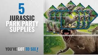Top 10 Jurassic Park Party Supplies [2018]: Party Showroom Jurassic World Complete Party Supplies