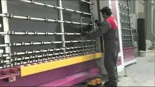 Utilaje termopan: CMS - Linie automata geam termopan spalare&presa pe role DPYM