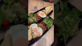AFFORDABLE $5 Breakfast EVERYDAY at Kinjo from 8am-12pm! #calgary #yyc #sushi #sandwich #eggs #bacon