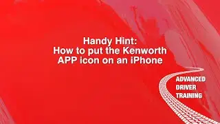 How to put Kenworth Driver Training app icon on iPhone