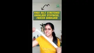 Yoga Belt Stretch for Shoulder Pain  |  Upper Arms, Back & Neck | Improve Mobility & Posture