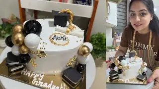 Aaj Mila Urgent Cake Order | Semi Fondant Cake Decoration | Satisfying Cake Design |