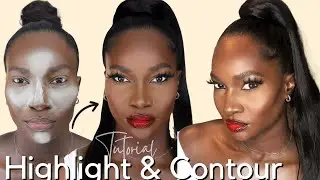 HOW TO HIGHLIGHT AND CONTOUR FOR DARK SKIN  BEGINNER FRIENDLY | HIGHLIGHTING AND CONTOURING