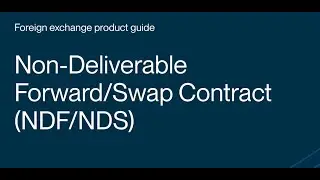 What is a FX NDF/ Non-Deliverable Forward contract?