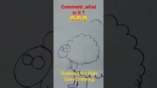 How to draw sheep 🐑🐑🐑 Easily sheep drawing #sheep #Drawingsheep #howtodraw #easydrawing