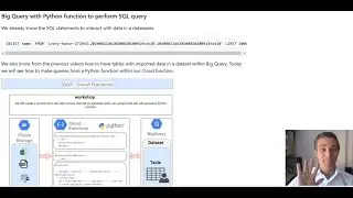 3  -  ETL with GCP - SQL queries within Cloud Function in Big Query