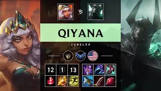 Qiyana Jungle vs Mordekaiser - NA Diamond Patch 25.16