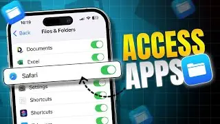 How to Access Other Apps From File App on iPhone | Enable Access to Files App From Other iOS Apps