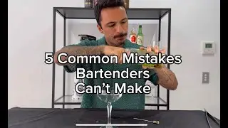 5 Common Mistakes Bartenders Can't Make #bartenderproblems #bartending #bartendertips