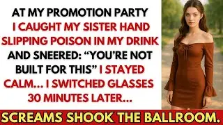 At My Promotion Party, My Sister Slipped Something In My Drink&mdash;So I Switched Glasses. 30 Mins Later.