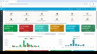 Beautiful MIS Dashboards in Cosmosoft cEnterprise ERP