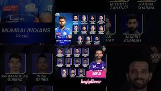 Mi Vs KKR Playing 11 2025🔥#shorts #ipl2025 #ipl #mivskkr #kkrvsmi #kkr #mumbaiindians #playing11