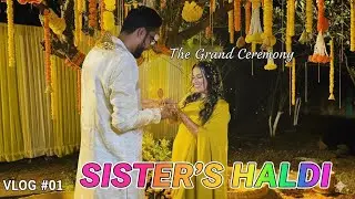 Sister&rsquo;s Haldi Ceremony 😍🤩 | VLOG 🥳| Purnima & Uddeshya ❤️🤞
