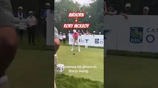 Rory McIlroy Gets Air Horn Blown In Swing #rorymcilroy #airhorn #golfswing #golf #pga  #progolfer