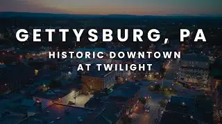 Gettysburg Glows at Dusk | Cinematic Drone Flight in 4K UHD