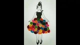Quilling girl | quilling art ideas