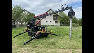 Helical pile machine Cougar