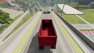 BeamNG Drive   Car Jump Arena #3 Who can stop the truck