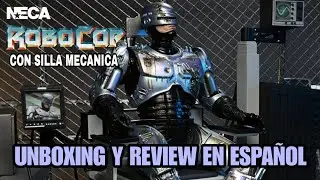 NECA Robocop with Mechanical Chair Unboxing y a review en ESPA&Ntilde;OL