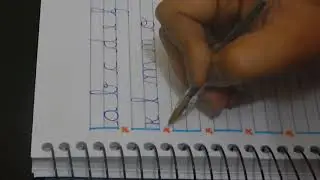 Ensinando letra cursiva