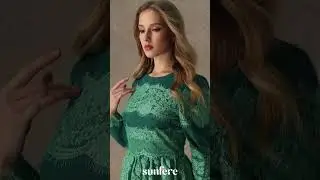 Flawlessly Dress shine in green tiered lace glamour shop now #sunfere  #elegantstyle